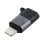 Cambiador de género MicroConnect MC-USBCLIGHT USB-C hembra a Lightning macho plata