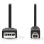 Cable USB Nedis CCGL60100BK20 2 m USB 2.0 Tipo A a Tipo B Negro