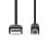 Cable USB Nedis CCGL60100BK10 A a B macho 1 m negro alta velocidad