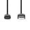 Cable USB Nedis CCGL61650BK10 1 m USB-A a USB-C 10 Gbps Negro