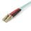 Cable de fibra óptica Startech 450FBLCLC1 OM4 LC/LC dúplex 1 m LSZH Aqua