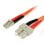 Cable fibre optique StarTech FIBLCSC1 duplex multimode 1 m LC-SC LSZH orange