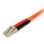 Cabo fibra óptica StarTech FIBLCSC1 multimodo duplex LC-SC 1 m LSZH laranja
