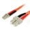 Cable fibre optique StarTech FIBLCSC1 duplex multimode 1 m LC-SC LSZH orange