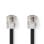 Cable RJ11 Nedis TCGL90200BK50 macho/macho 5 m negro