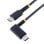 Câble USB-C StarTech R2CCR-1M-USB-CABLE 1m Angle Droit 60W 3A Noir Haute Résistance