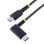 Câble USB-C StarTech R2CCR-1M-USB-CABLE 1m Angle Droit 60W 3A Noir Haute Résistance