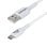 Câble USB Startech USB2AC1MNCWHE USB-A vers USB-C 2.0 1m 3A Blanc
