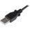 Cable USB Startech USBAUB1MRA Micro-USB B acodado derecha 1 m negro