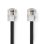 Câble téléphonique NEDIS TCGL90200BK20 2 m RJ-11 noir