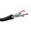 Cable de red Goobay 57199 Cat 6 U/UTP 100 m exterior negro