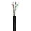 Cable de red Goobay 57199 Cat 6 U/UTP 100 m exterior negro