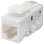 Netzwerkanschlussmodul Goobay 95739 RJ-45 Cat5e Flach Weiss UTP IDC Buchse