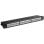 Panel de parcheo Genérica 90854 24 puertos Cat6a STP 1U negro rack