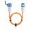 Cable alargador Goobay 76229 10 m H07RN-F 3G2.5 IP44 exterior naranja