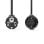 Cable de extensión NEDIS CEGL10200BK50 5 m negro CEE7/7 macho-hembra PVC