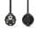 Cable de extensión NEDIS CEGL10200BK50 5 m negro CEE7/7 macho-hembra PVC