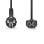 Cable de alimentación Nedis CEGL10100BK50 5 m Schuko acodado a C5 negro
