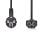 Cable de alimentación Nedis CEGL10100BK50 5 m Schuko acodado a C5 negro