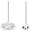 Cavo di alimentazione Nedis CEGL11040WT20 2 m bianco spina C IEC 320 C7