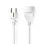 Câble d'extension Nedis PEXC103EWT 3 m blanc type E mâle-femelle