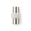 Adaptador coaxial Nedis CSGB40940WT macho a macho blanco chapado níquel