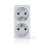 Multiprise NEDIS PSSPL200C2WT 2 Prises Compacte Puissante Blanche 3500 W
