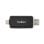 Lector de tarjetas Nedis CRDRU3110BK USB-C USB-A compacto Plug-and-Play