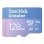 Carte microSD Sandisk Creator SDSQXAA-128G-GN6MS 128GB UHS-I U3 V30 adaptateur SD