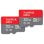 Carte mémoire Sandisk SDSQUA4-032G-GN6MT microSDHC 32 Go Classe 10 UHS-I x2 Adaptateur
