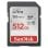 Scheda SD Sandisk Ultra SDSDUNC-512G-GN6IN 512GB SDXC UHS-I U1 150MB/s nera