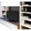 Mesa de TV Meliconi Rotobase Elite L negra de vidrio templado base giratoria
