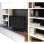 Mesa de TV Meliconi Rotobase Elite L negra de vidrio templado base giratoria