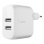 Cargador Belkin WCD001VF1MWH 2x USB-A 24W Kabel Lightning Weiß