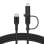 Cable USB-C Belkin CAC003HQ1.5MBK 2 en 1 con Lightning y carga rápida 1,5 m negro