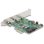 Tarjeta de Rede DeLock 90096 PCI Express x1 5 Gbps 2x USB 3.2 Gen 1 Perfil Baixo