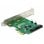 Tarjeta de Rede DeLock 90392 PCI Express SATA 6 Gbps RAID 0/1 Suporte NCQ TRIM