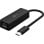 Adaptador USB-C Goobay 76579 a RJ45 Ethernet 0,1 m Negro