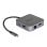 Estación dock DeLock 87742 USB-C HDMI RJ-45 USB-A PD 87W LED gris metálica