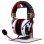 Support casque Lexip Assassin’s Creed Shadows or rouge blanc design gaming