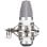 Microphone Woodbrass 354024 USB cardioïde blanc spécial streaming et gaming