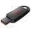 Unidad flash USB Sandisk Cruzer Snap 128GB USB 2.0 negra deslizante