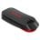 Unidad flash USB Sandisk Cruzer Snap 128GB USB 2.0 negra deslizante