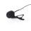 Microfone NEDIS MICCJ105BK 3.5 mm omnidirecional com clip e cabo de 1,8 m