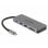 Base para portátil DeLock 87743 USB-C HDMI SD Lector 87 W PD Metal Gris