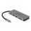 Base para portátil DeLock 87743 USB-C HDMI SD Lector 87 W PD Metal Gris