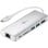 Dock multipuerto Goobay 76788 USB-C 4K Ultra HD aluminio lector SD