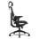 Chaise de bureau Alpha Gamer Aurora Ergonomique Mesh Tech support 3D Noir