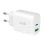 Carregador Cool Ultra Fast Dual 45W GaN PD USB-C+USB Branco