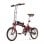 Bicicleta eléctrica OneSport OT02 plegable 250W 36V 16" rojo batería extraíble